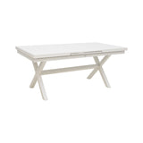 Set gradina Dagyn Ammos, Aluminiu, Alb, 240x90x76 cm