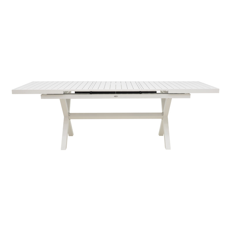 Set gradina Dagyn Ammos, Aluminiu, Alb, 240x90x76 cm