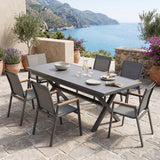 Set gradina Dagyn Azelie, Stofa, Antracit, 240x90x76 cm