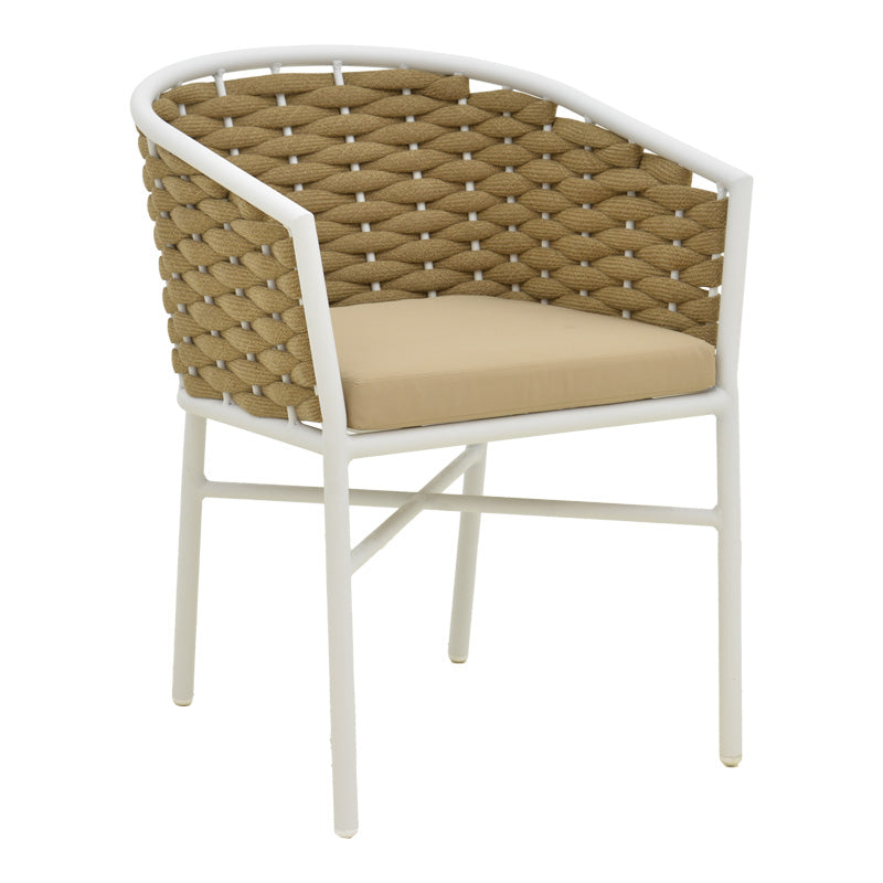 Set gradina Dagyn Noevo, Metal, Alb, 240x90x76 cm