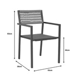 Set gradina Dagyn Savor, Aluminiu, Alb, 240x90x76 cm