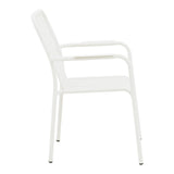 Set gradina Dagyn Vista, Aluminiu, Alb, 240x90x76 cm