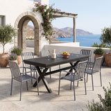 Set gradina Dagyn Vista, Metal, Antracit, 240x90x76 cm