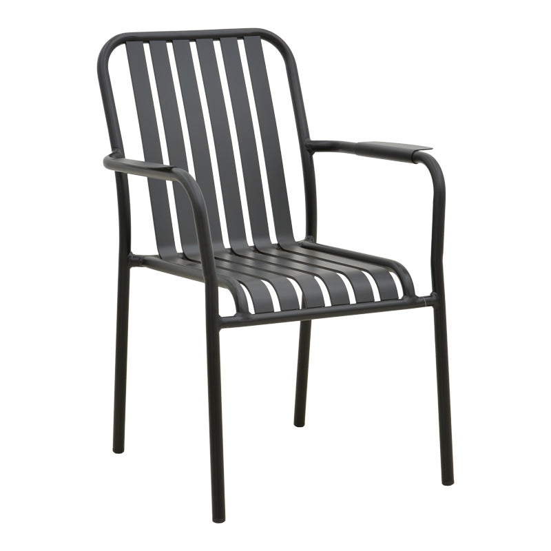 Set dining exterior Heven Vista, 5 piese, 80x80x72 cm - Negru