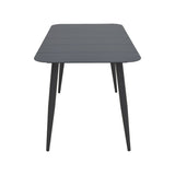 Set dining exterior Heven Vista, 5 piese, 120x70x72 cm - Negru