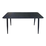 Set dining exterior Heven Vista, 7 piese, 150x80x72 cm - Negru