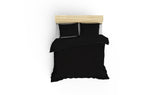 Set Lenjerie de pat Black Night, Satin premium, 200 x 220