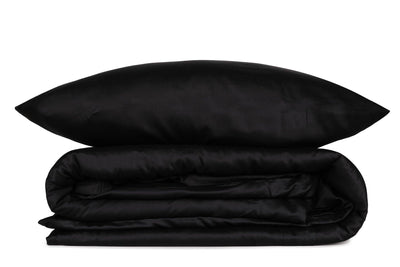 Set Lenjerie de pat Black Night, Satin premium, 200 x 220