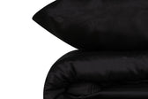 Set Lenjerie de pat Black Night, Satin premium, 200 x 220