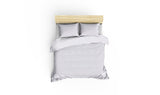 Set Lenjerie pat double White, Bumbac Satinat, 200x220 cm