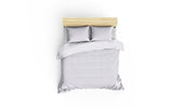 Set Lenjerie pat double White, Bumbac Satinat 200 x 220 cm