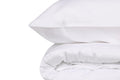 Set Lenjerie pat double White, Bumbac Satinat 200 x 220 cm