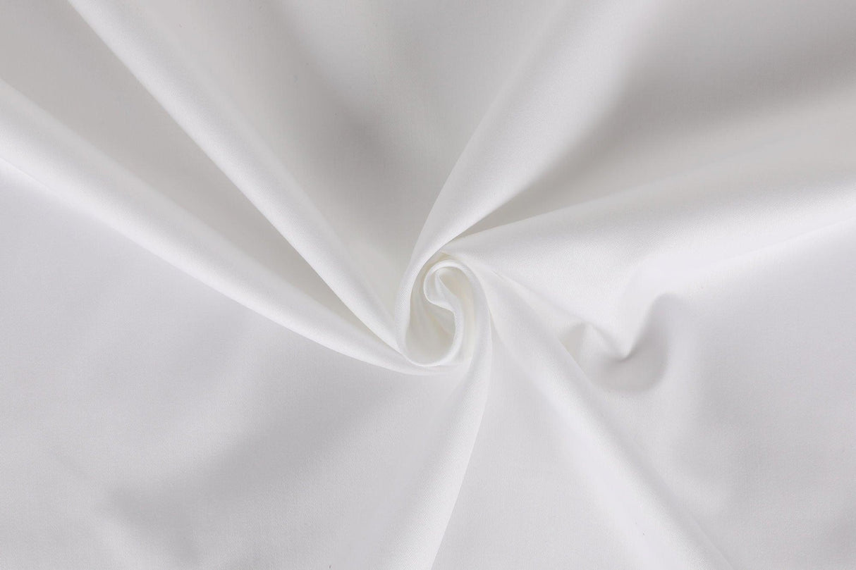 Set Lenjerie pat double White, Bumbac Satinat, 200x220 cm