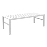 Set lounge exterior Gardenly I, 4 piese, 175x69x72 cm - Alb-Gri-Bej