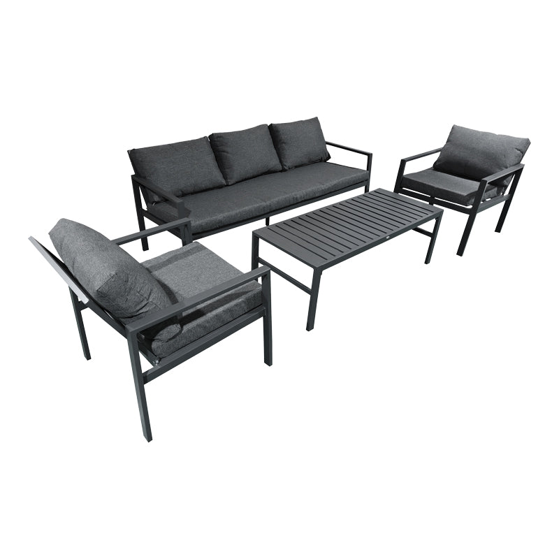 Set lounge exterior Gardenly I, 4 piese, 175x69x72 cm - Antracit