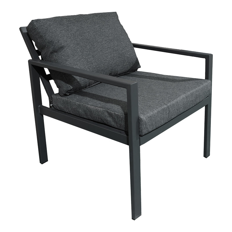 Set lounge exterior Gardenly I, 4 piese, 175x69x72 cm - Antracit