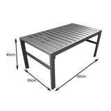 Set lounge grădină cu funcție modulară Gardenly, Aluminiu, 4 piese, Cappuccino cu perne, beige, 141x69x72 cm