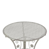 Set masa 3 bucati Abriel, Gri - Gri inchis, 60x60x71 cm - Gri