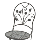 Set masa 3 bucati Abriel, Gri - Gri inchis, 60x60x71 cm - Gri inchis