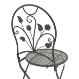 Set masa 3 bucati Abriel, Gri - Gri inchis, 60x60x71 cm - Gri inchis