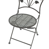 Set masa 3 bucati Abriel, Gri - Gri inchis, 60x60x71 cm - Gri inchis