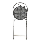 Set masa 3 bucati Abriel, Gri - Gri inchis, 60x60x71 cm - Gri inchis