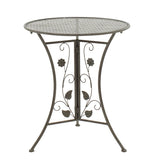 Set masa 3 bucati Abriel, Gri - Gri inchis, 60x60x71 cm - Gri inchis