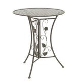 Set masa 3 bucati Abriel, Gri - Gri inchis, 60x60x71 cm - Gri inchis