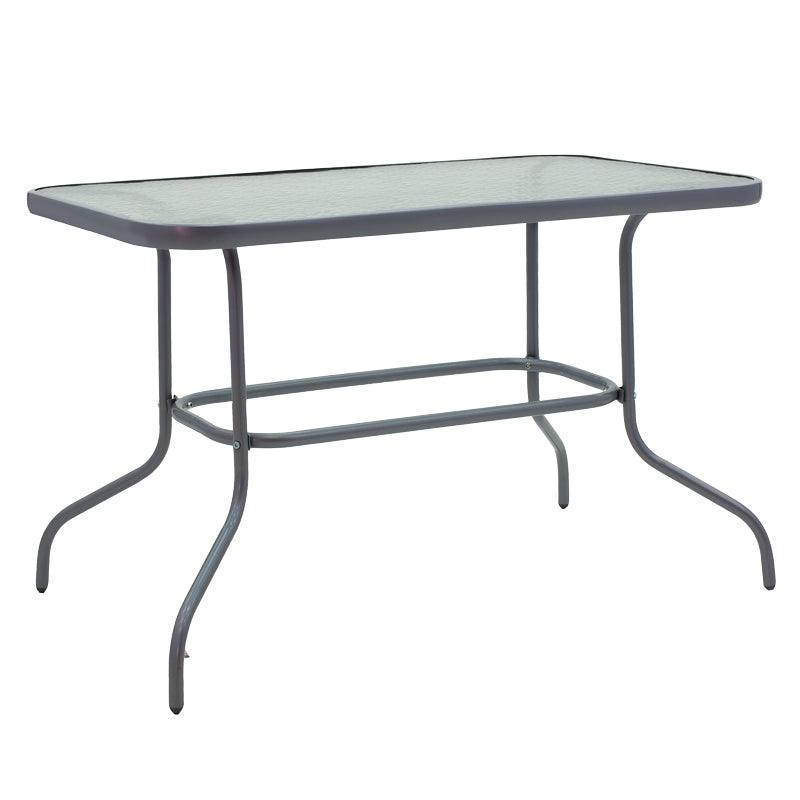 Set Masa + 4 scaune Valor-Calan, Gri - Maro, 110x60x70 cm - Gri