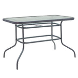 Set Masa + 4 scaune Valor-Calan, Gri - Maro, 110x60x70 cm - Gri