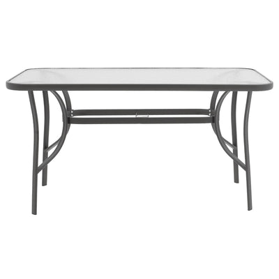 Set masă cu funcție dining Ensure-Sussie, metal și sticlă, Gri, 120x70x70 cm, foto produs 6