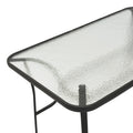 Set masă cu funcție extensibilă Calan, Metal și Sticlă, Negru, 140x80x70 cm, foto produs 7