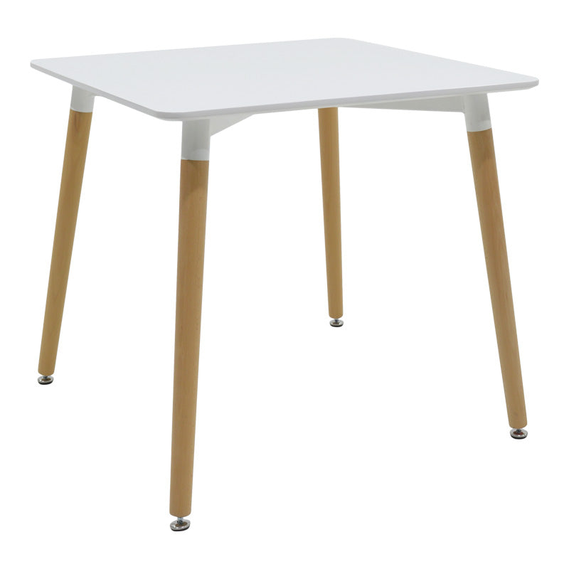 Set Masă cu Scaune Gaston, Lemn, Alb, 80x80x76 cm