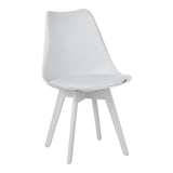 Set masă cu scaune Gaston, lemn, masă, set 5 piese, alb, 120x80x76 cm