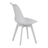 Set masă cu scaune Gaston, lemn, masă, set 5 piese, alb, 120x80x76 cm