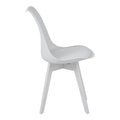 Set masă cu scaune Gaston, alb, lemn, masă, set 5 piese, 120x80x76 cm, perspectiva suplimentara