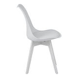 Set masă cu scaune Gaston, lemn, masă, set 5 piese, alb, 120x80x76 cm