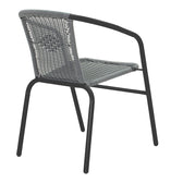 Set masă de dining cu 5 piese Obbi-Ensure, Metal și sticlă, Negru, 140x80x70 cm, detaliu produs