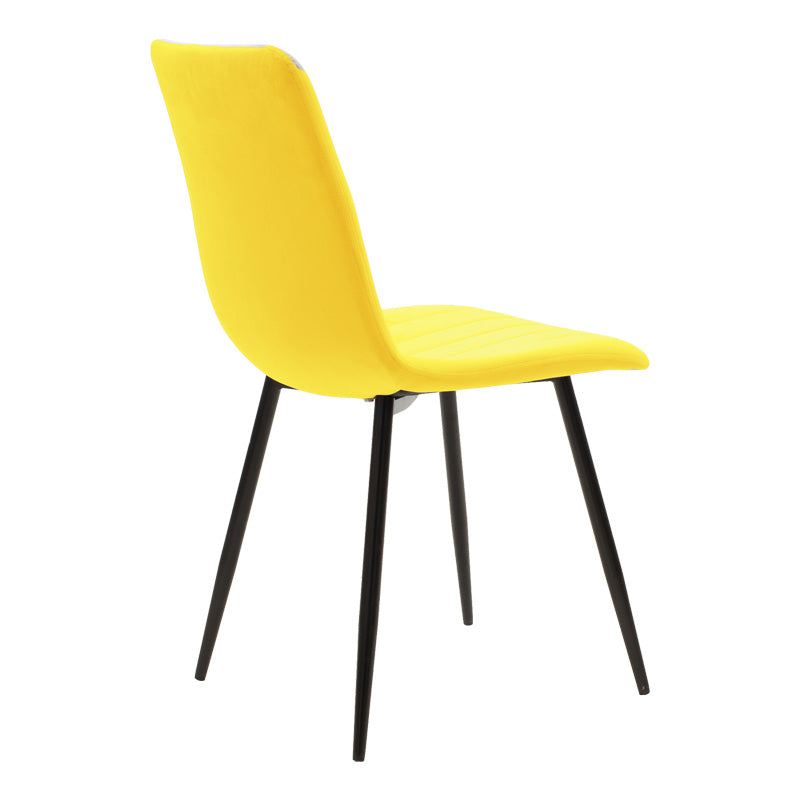 Set masa de dining cu functie extensibila Balou-Noor, Negru-Galben, D120x73 cm