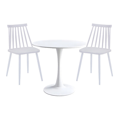 Masa Cu Scaune Set masă de dining Elijah-Aurora I, 60x74 cm, Albă