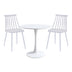 Masa Cu Scaune Set masă de dining Elijah-Aurora I, 60x74 cm, Albă