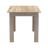Set Masa de dining format 5 piese Manka-Parker fabricat, neagra-sonoma, 110x80x77 cm, foto produs 7