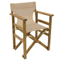 Set masa de sufragerie 3 piese Retto lemn masiv de fag nuc-bej-Crem stofa, 60x60x71 cm, imagine suplimentara
