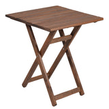 Set masa de sufragerie 3 piese Retto lemn masiv de fag nuc-bej-Crem stofa, 60x60x71 cm
