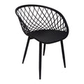 Set Masa de sufragerie Ezra-Balou 5 -mdf, neagra, D100x75 cm, imagine suplimentara