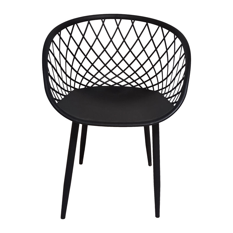 Set Masa de sufragerie Ezra-Balou 5 -mdf, neagra, D100x75 cm, perspectiva suplimentara