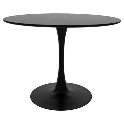 Set Masa de sufragerie Ezra-Balou 5 -mdf, neagra, D100x75 cm, foto produs