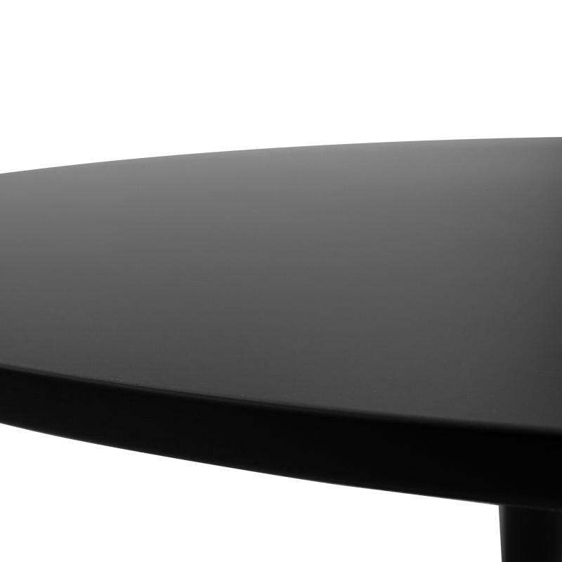 Set Masa de sufragerie Ezra-Balou 5 -mdf, neagra, D100x75 cm, foto produs 6