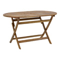 Set masa de sufragerie Zerco-Falov 5 lemn masiv Natural de salcâm, 130x80x72 cm, imagine suplimentara