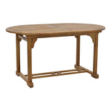 Set masa de sufragerie Zerco-Sopho 7 lemn masiv de salcâm, Natural, 200/150x100x75 cm
